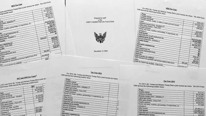 Searchable Archive of Trump Tax Returns